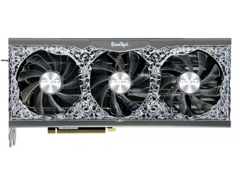 Видеокарта Palit RTX 3070Ti 8Gb GameRock OC (NED307TT19P2-1047G) (GDDR6X, 256 bit, PCI-E v4.0) Б/у 8051 фото