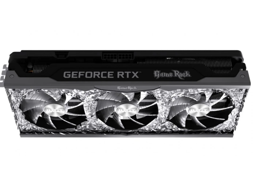 Видеокарта Palit RTX 3070Ti 8Gb GameRock OC (NED307TT19P2-1047G) (GDDR6X, 256 bit, PCI-E v4.0) Б/у 8051 фото