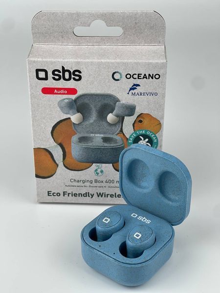 Бездротові навушники SBS ECO FRIENDLY Wireless TWS Oceanoі 6666654343 фото Бездротові навушники SBS ECO FRIENDLY Wireless TWS Oceanoі 6666654343 фото